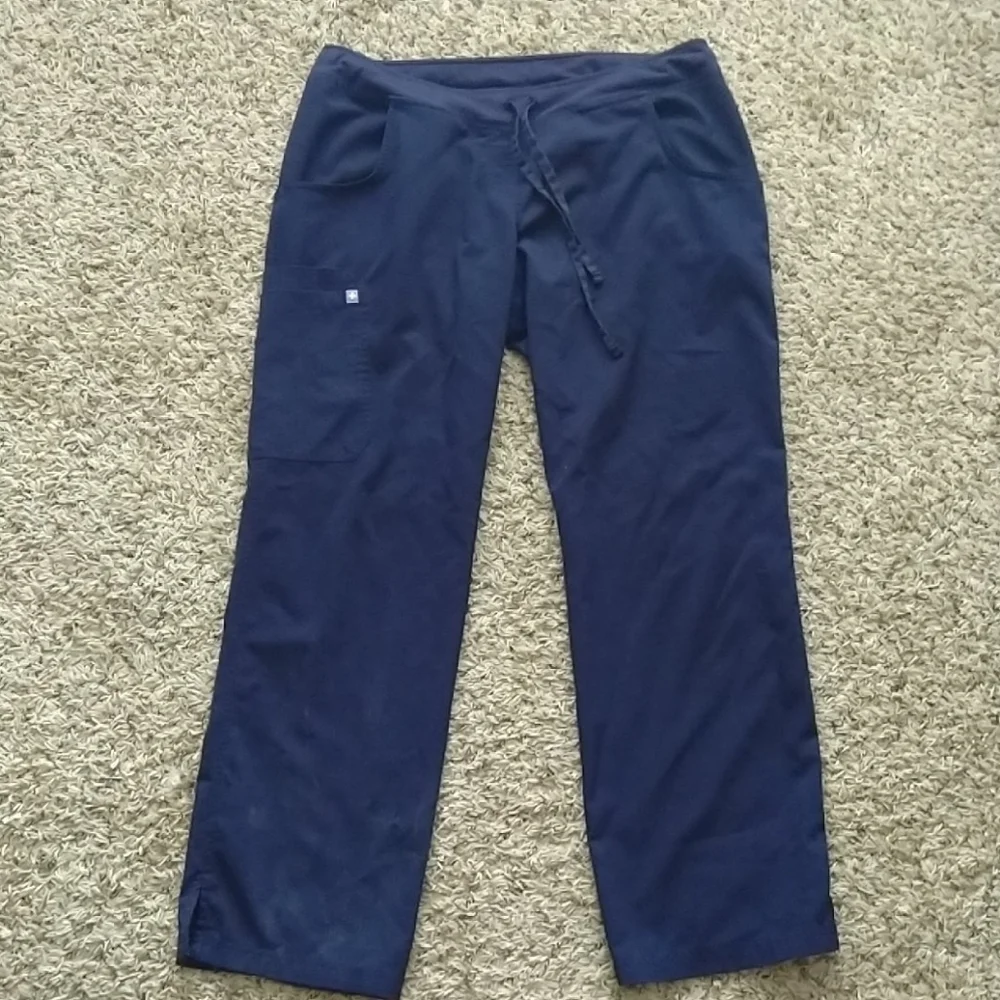 FIGS straight leg navy mens scrub pants sz L